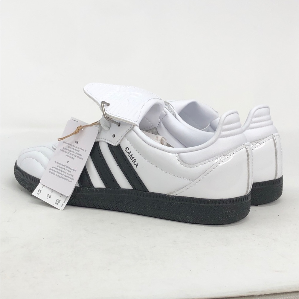 Adidas Samba LT Long Tongue JI2706 Patent Leather White Womens Shoes Size 6.5 - Picture 5 of 13